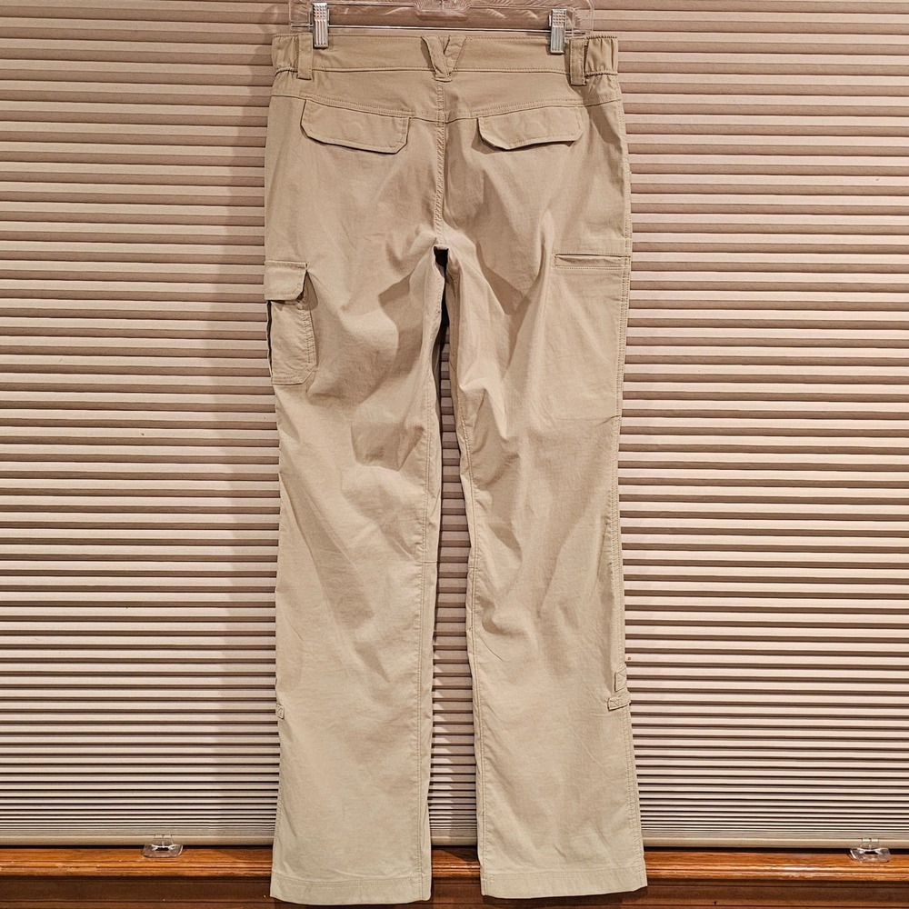 Duluth Trading Co Dry on the Fly Cargo Pants Womens 6x33 Tan Hiking Stretch - Picture 4 of 8